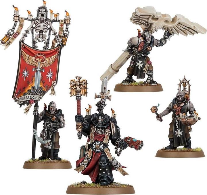 Actual product image Games Workshop Chaplain Grimaldus & Retinue (Plastic)