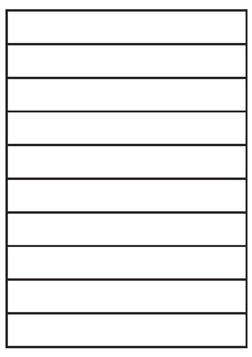 Sorex A4 labels 200 x 28 mm white (100 sheets)