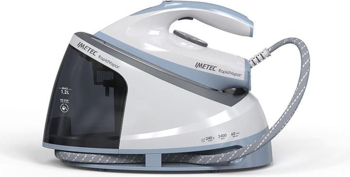 Produktbild Imetec Rapidvapor Bügelsystem, Flüssigkeramik-Bügelsohle, Schnellaufheizung, Leichtgewicht, 2400 W, Co (2400 W, 240 g/min)