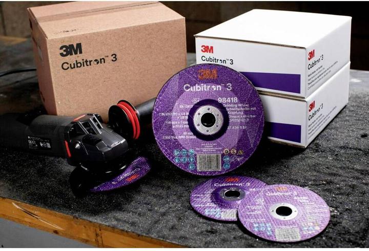 Produktbild 3M Schruppscheibe Cubitron™ 3 D125xS7mmKörnung 36+ gekröpft ™ Cubitron™ 3 Bohrung 22,23 mm (36+)