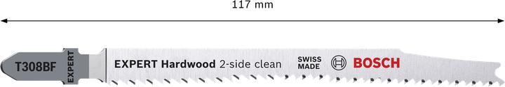 Produktbild Bosch Professional Zubehör EXPERT ‘Hardwood 2-side clean’ T 308 BF Stichsägeblatt, 100 Stück