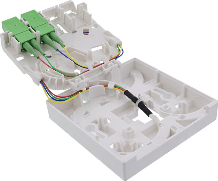 Actual product image InLine FTTH connection box pre-assembled 4x LC/APC 9/125µm 20m (CAT6, 20 m)