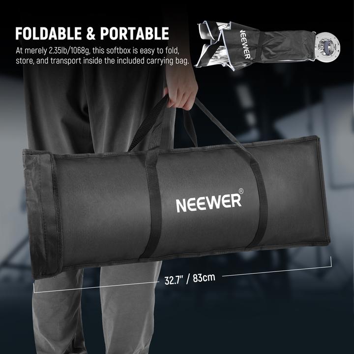 Produktbild Neewer 60x90cm Rectangular Quick Release Softbox With Grid