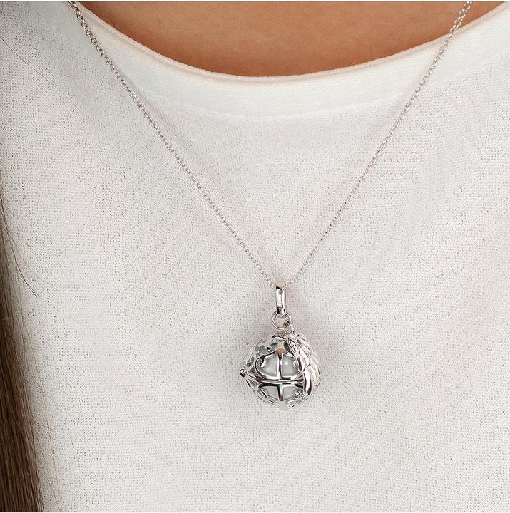 Immagine prodotto Engelsrufer Collana Angelcaller con palla canterina e ali in argento (Ottone, Argento 925, 45 cm)