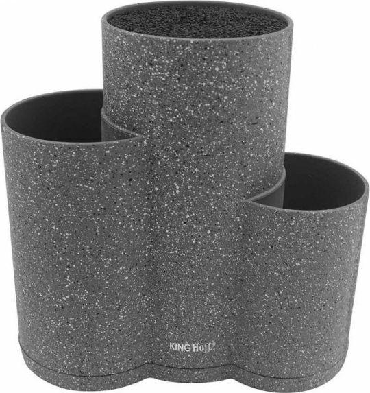 Kinghoff UNIWERSALNY BLOK STOJAK DO NOŻY 3w1 KH-1568 SZARY