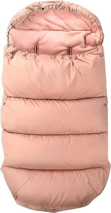 Actual product image Milkii Pushchair autumn/winter footmuff, Basic - antique pink