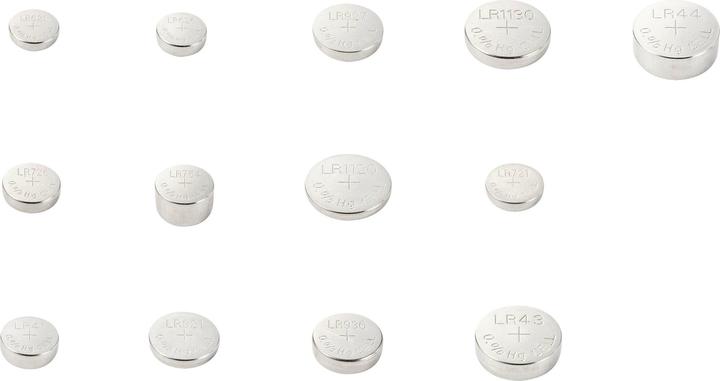 Produktbild Voltcraft Knopfzellen-Set je 3x AG 1, AG 2, AG 3, AG 4, AG 5, AG 6, AG 7, AG 8 (39 Stk., AG1, AG10, AG12, AG4, AG8, AG9/LR45/LR936/394, LR41, LR44, LR59, LR754, SR45, SR920)