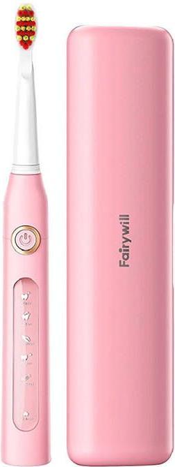 Actual product image Fairywill Sonic toothbrush with head set and case FW-507 Plus (pink)