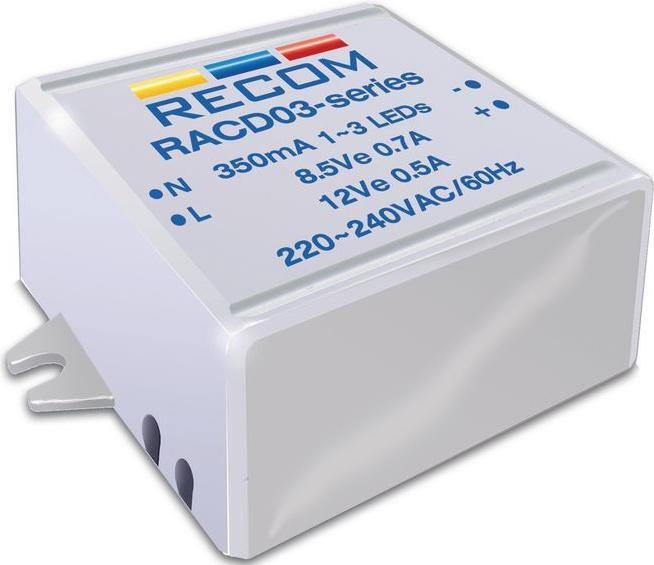 Produktbild Recom LED Netzteil,LED-Treiber,350mA,3W