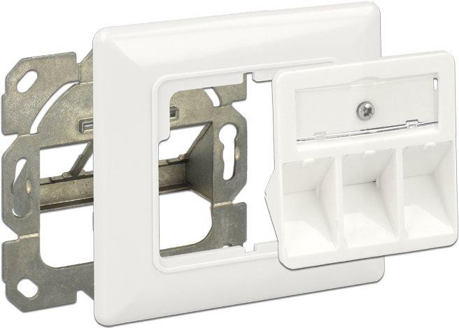 Actual product image Delock Keystone Wall Outlet