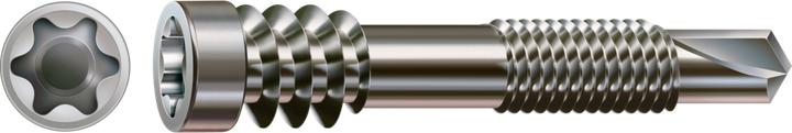 Productafbeelding Spax Vlonderschroef Alu 5,0 x 51 mm 100 st. Roestvrij staal A2 ( 0557000500513 ) Bevestigingsdraad (100 Schroeven per stuk)