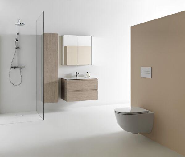 Actual product image Laufen Pro S Set 1000, washbasin, 1 tap hole, overflow, incl. vanity unit, 2 drawers, 1000x500mm, H8