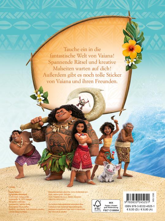 Produktbild Panini Disney Vaiana 2: Zauberhafter Rätselspass - Mit Stickern!