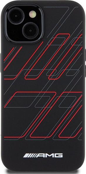 Immagine prodotto Mercedes AMG AMHMP15S23SSPK Custodia rigida per iPhone 15 / 14 / 13 6,1" in silicone a rombi grandi M (Apple iPhone 15)