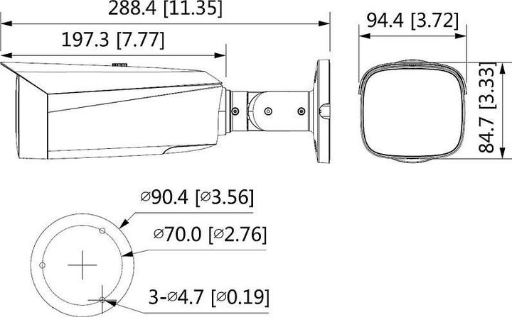 Produktbild Dahua DH-IPC-HFW3449T1-AS-PV 4MP Fixed-focal Bullet WizSense Network Camera (2688 x 1520 Pixel)