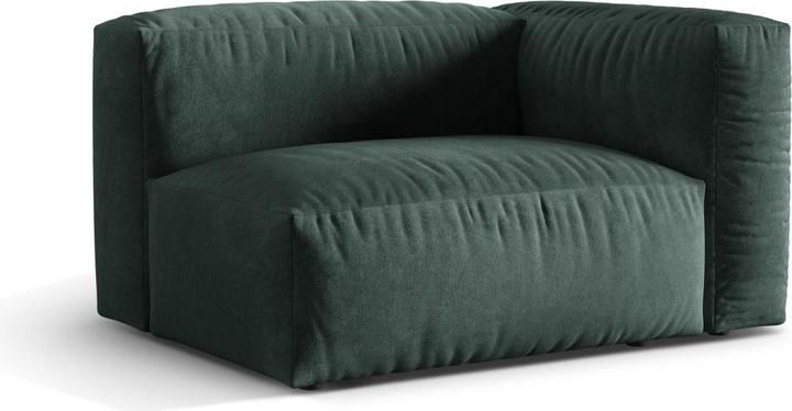 Image du produit Micadoni Chauffeuse Droit, "Martina", 1 Place, 121x106x75 Fabriqué en Europe (Canapé modulaire, 1 place)
