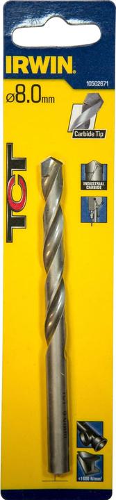 Produktbild Irwin Drill for metal TCT 8 mm blist. (8 Millimeter)