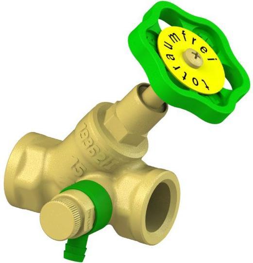 Produktbild Schlosser Schlösser Schrägsitzventil 1410 DN 15, Rp 1/2, m Entleer., steig. Spin.