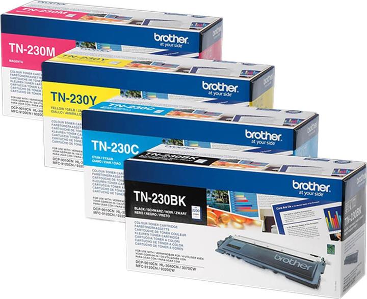 Produktbild Brother Original Toner SET TN230/TN-230 Set mit allen vier Farben (BK, C, M, Y)