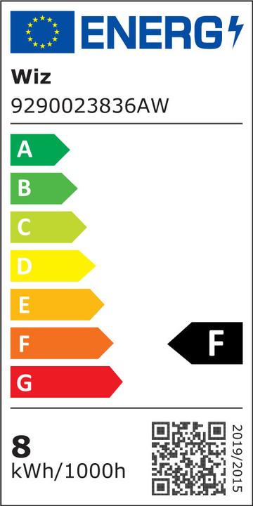 Energy Label WiZ Tunable (E27, 8 W, 806 lm, 1 x, F)