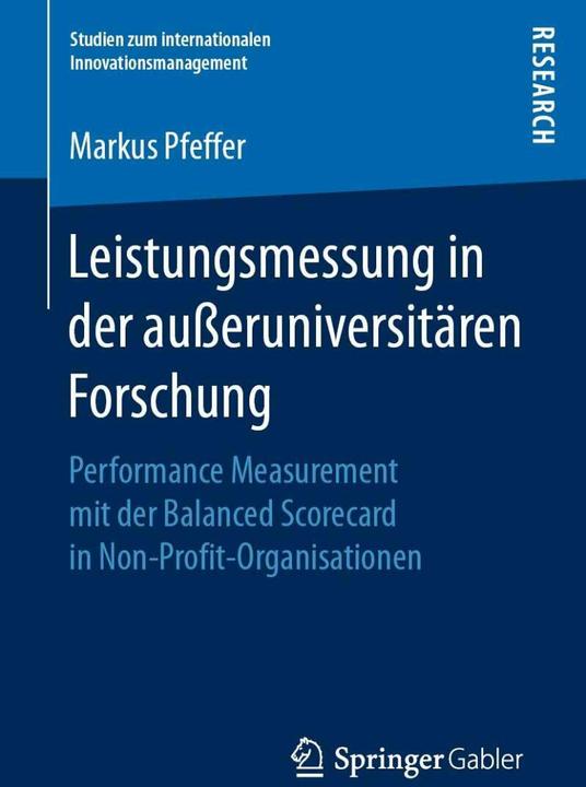Produktbild Leistungsmessung in der ausseruniversitären Forschung (Deutsch, Markus Pfeffer, 2016)