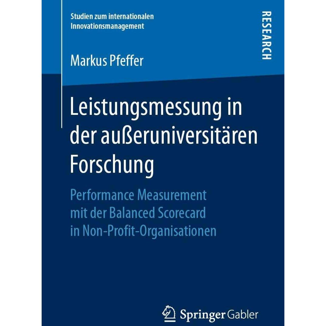 Leistungsmessung in der ausseruniversitären Forschung, Fachbücher von Markus Pfeffer