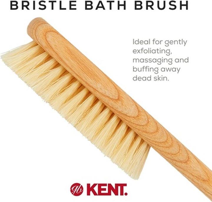 Produktbild Kent Brushes Natural White Bristle Bath Brush with Beechwood Handle