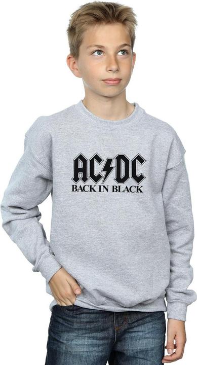 Produktbild AC/DC Back in Black Logo Sweatshirt Jungen (140, 146)