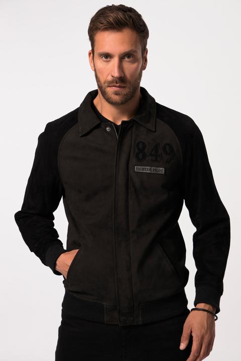 Produktbild JP1880 Lederblouson, Leder, feinstes Lammnappaleder, Hemdkragen, Knopfleiste (4XL)