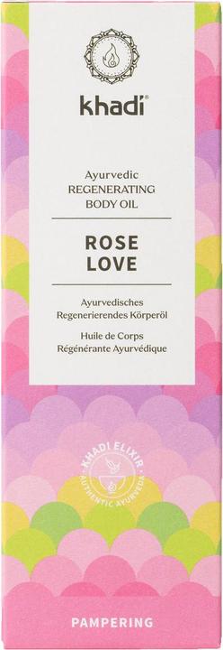 Produktbild Khadi Ayurvedisches Körperöl ROSE LOVE - Belebt das Herz-Chakra (Körperöl, 100 ml)