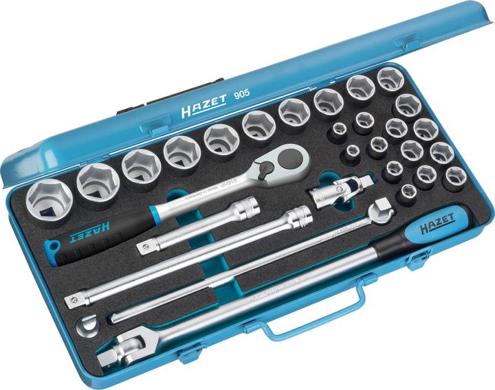 Actual product image HAZET Socket spanner set 905 (8 mm, 9 mm, 10 mm, 11 mm, 12 mm, 13 mm, 16 mm, 17 mm, 18 mm, 19 mm, 22 mm, 23 mm, 24 mm, 26 mm, 14 mm, 15 mm, 27 mm, 28 mm, 30 mm, 32 mm, 20 mm, 21 mm)