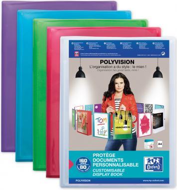 Produktbild Elba Präsentations-Sichtbuch POLYVISION, 80 Hüllen, sortiert DIN A4, aus PP, 0,7 mm, transparent, mit Si (A4, 10 x)