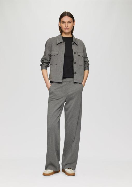 Actual product image S.Oliver Indoor-Jacke Melierte Jacke aus Interlockjersey (36)