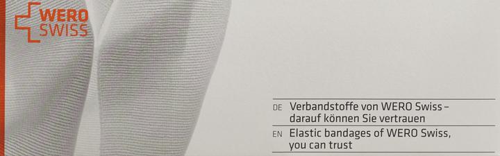 Actual product image Wero Swiss Elasticolor Elastische Binde 5mx8cm blau