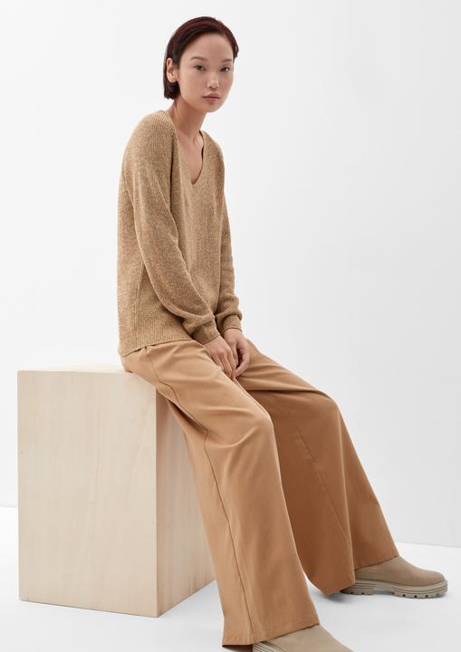 Produktbild S.Oliver Strickpullover Pullover mit Ajourmuster (36)