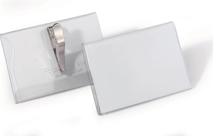 Durable Hartfolien-Namensschilder mit Krokoklemme