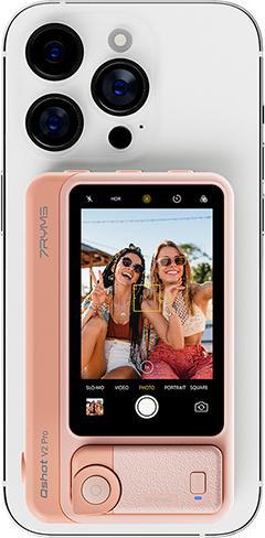 Actual product image 7Ryms Qshot V2 PRO Wireless Phone Monitor Screen Pink