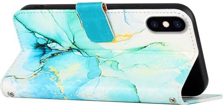 Actual product image Cover-Discount iPhone Xs / X- Leather Case blue Marble (Apple iPhone X, Apple iPhone XS)