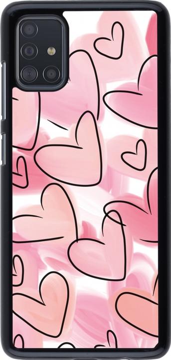 Produktbild PhoneLook Hülle Easter 2023 pink hearts (Samsung Galaxy A51)