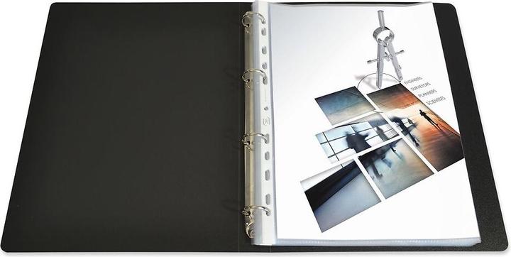 Produktbild Elba Prospekthüllen DIN A4, aus PP 0,08 mm, glasklar Universallochung (A4, 100x)