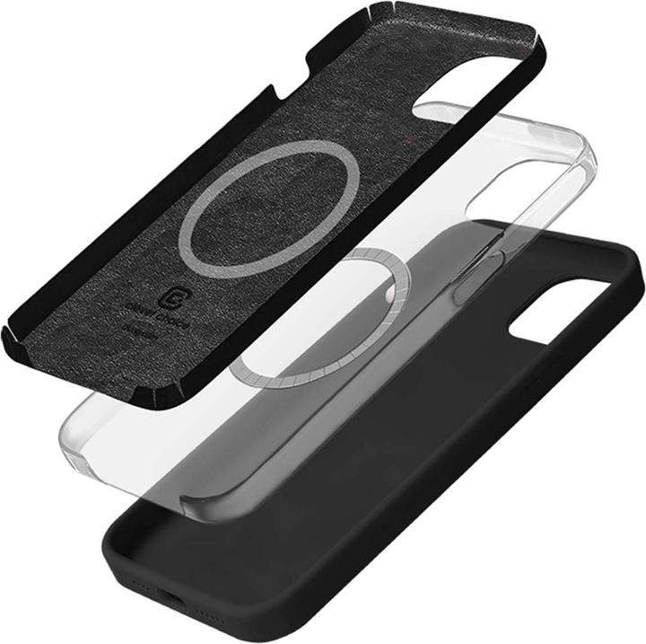 Produktbild Crong Color Cover Magnetic - Hülle iPhone 14 MagSafe (schwarz) (Apple iPhone 14)