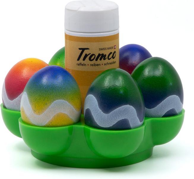 Actual product image Tromco Egg cup / egg holder for 6 eggs with spice shaker holder (1 x)