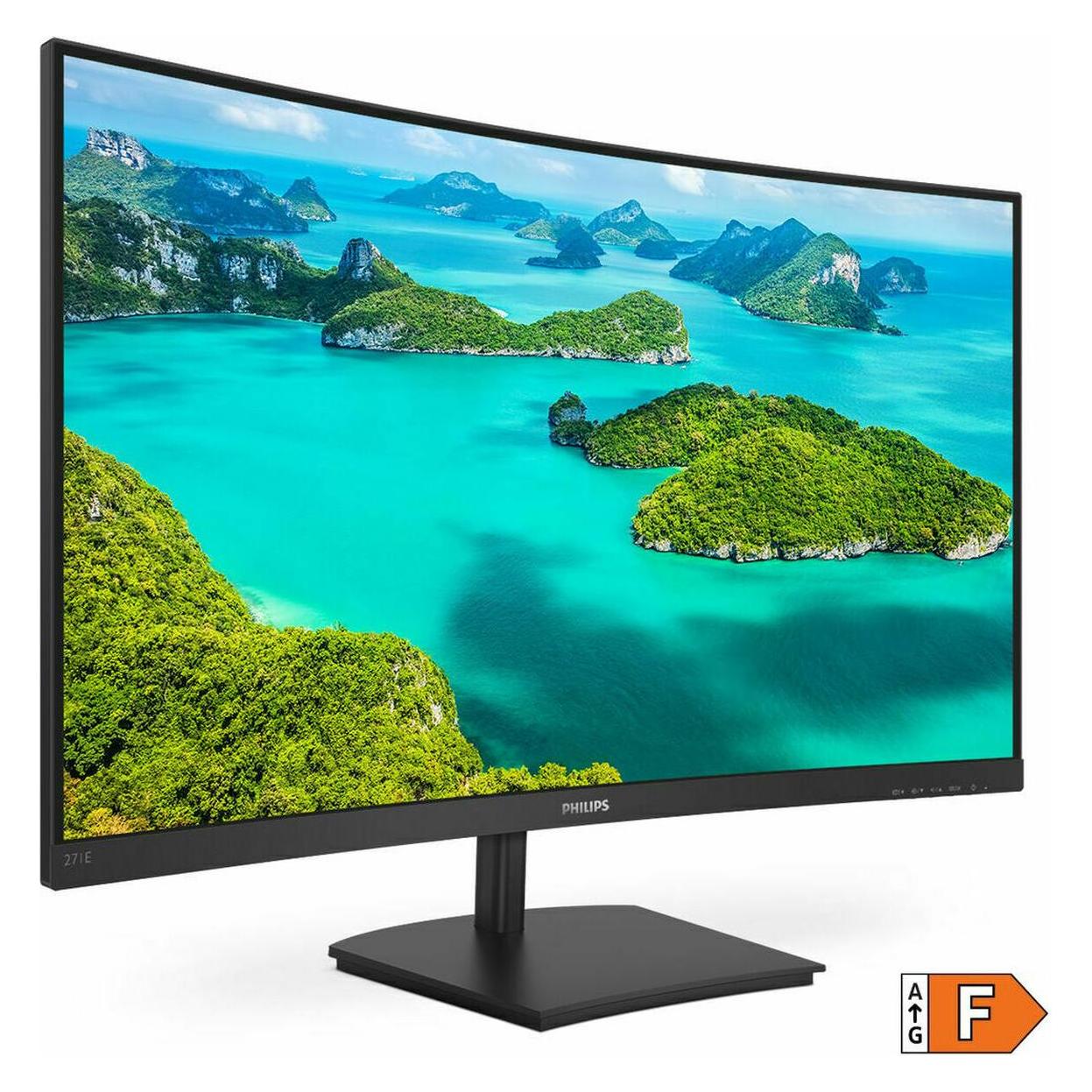Philips 271E1SCA/00 (1920 x 1080 Pixel, 27"), Monitor, Schwarz
