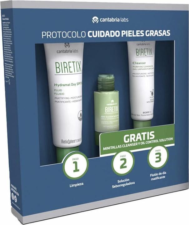 Biretix Protocol Oily Skin Care Set 3 Pieces (Haarpflege Set)