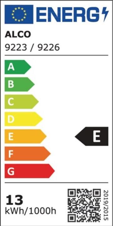 Energie-Label HP Autozubehör LED-Lupenleuchte Glaslinse 190,5mm (7,5 ) Tischklemme weiss Abdeckung,ecki. Kopf (1612 lm)