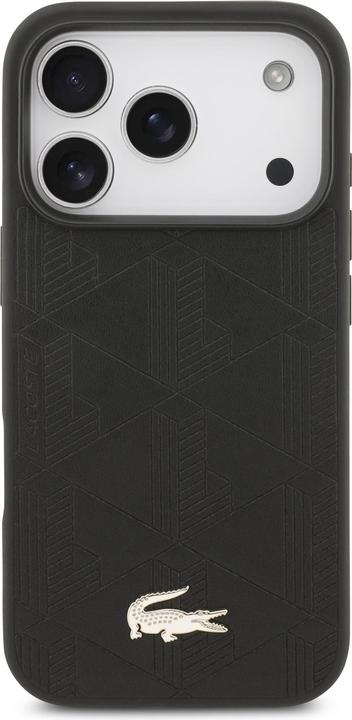 Immagine prodotto Lacoste - Hardcase Monogramme Gold Logo MagSafe (LCHMP17LPNOK) - iPhone 17 Pro - Black (Apple iPhone 17 Pro)