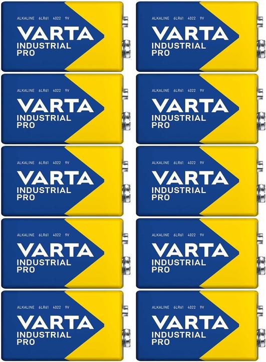 Image du produit Varta INDUSTRIAL PRO Pile alcaline 9V - 4022 - pack de 10 piles (10 pcs)