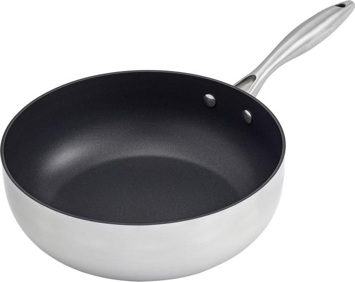 Immagine prodotto Scanpan Pentola con coperchio, profonda-CTX, 26 cm, acciaio, nero, 2 unità (Pirofila + casseruola, Acciaio, Alluminio, 26 x 11.50 cm)