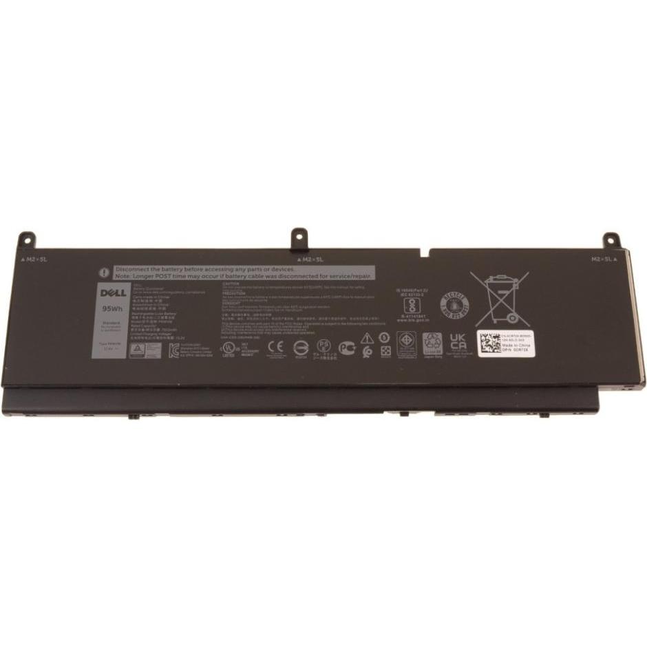 Dell BATTERY PWS 7560/7760 6C 95Wh OEM: CR72X 68ND3 451-BCQE (6 Zellen, 7920 mAh), Notebook Akku, Sc