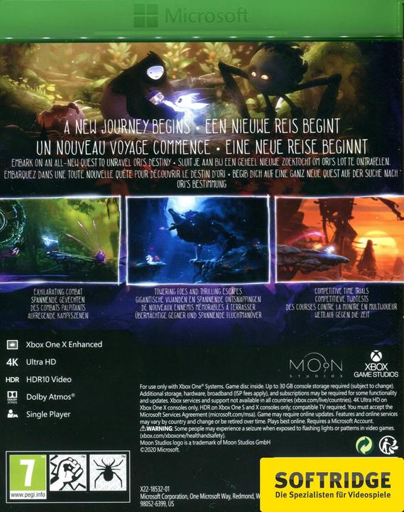 Produktbild Microsoft Ori and the Will of the Wisps (Xbox One X, Xbox Series X, Multilingual)